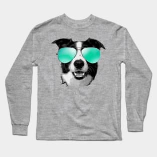 Cool Dog With Sunglasses Long Sleeve T-Shirt